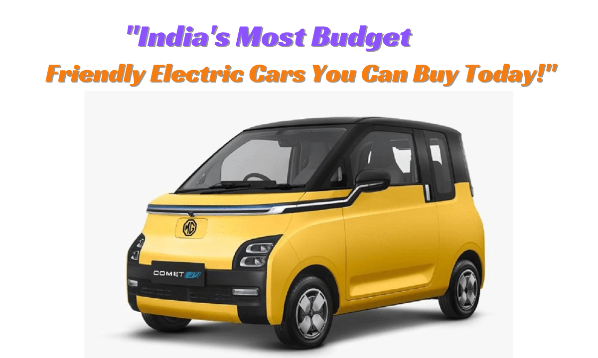 Cheapest Electric Car In India